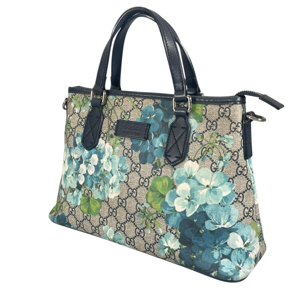 GUCCI GG Blooms 429019 Floral/Botanical Handbag, Canvas, Beige, Women's - Picture 2 of 15